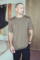 Men's Modal Oversized Crew Tee — Mika Jaymes (view 3)