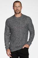 Men's Soft Knit Melange Wide Neck Pullover Sweater - view 21