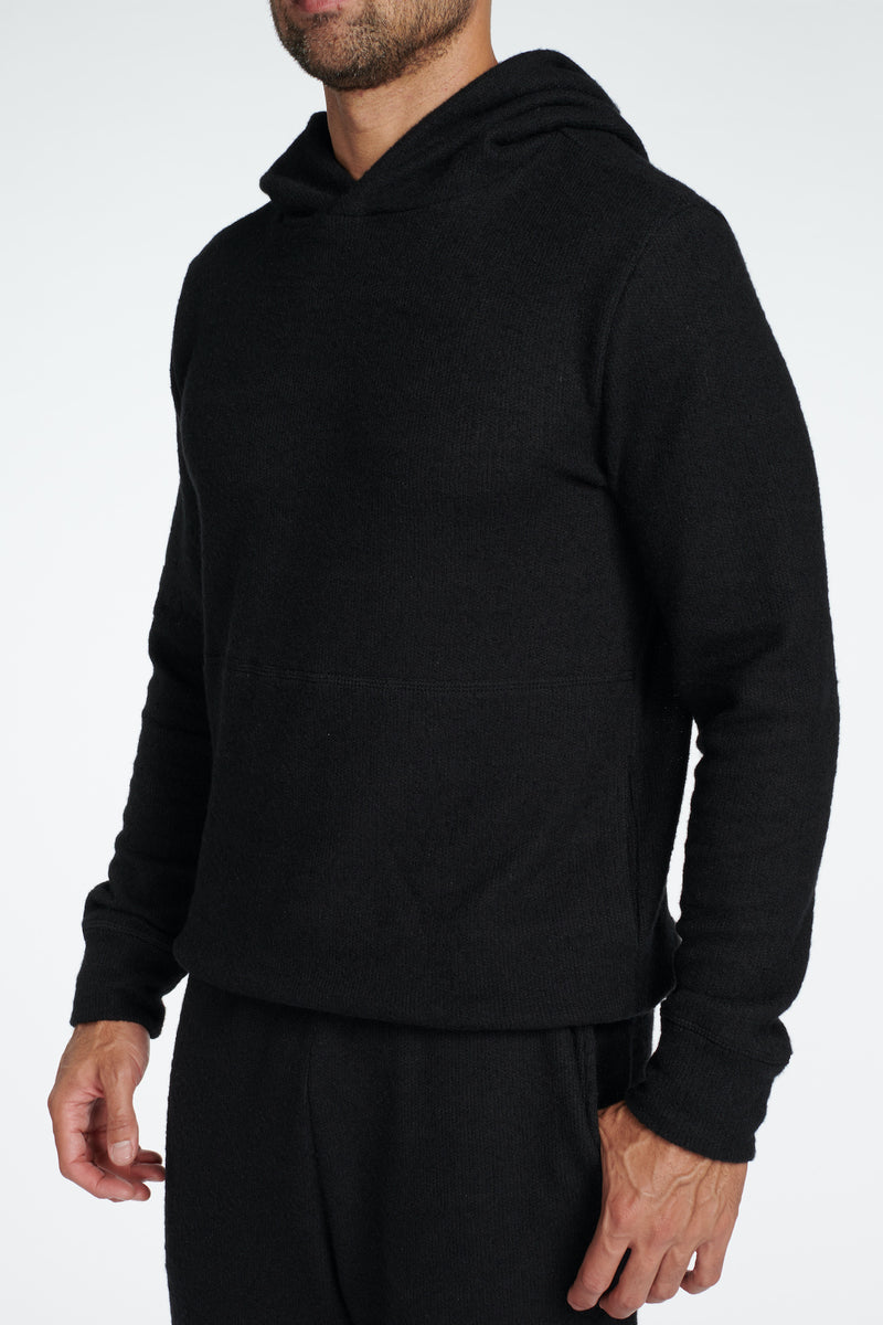 Men's Soft Knit Melange Pullover Hoodie