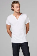 Men's Heavy Cotton Cross V-Neck Tee - view 2