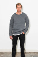 Men's French Terry Kangaroo Pocket Crew Neck Sweatshirt - view 11