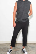 Men's French Terry Cut Off Raw Hem Sweatpant - view 6