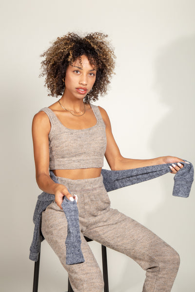 Quinn Cropped Soft Knit Sweater Tank – Mika Jaymes