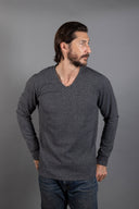 Spencer Herringbone V-Neck Sweater - view 8