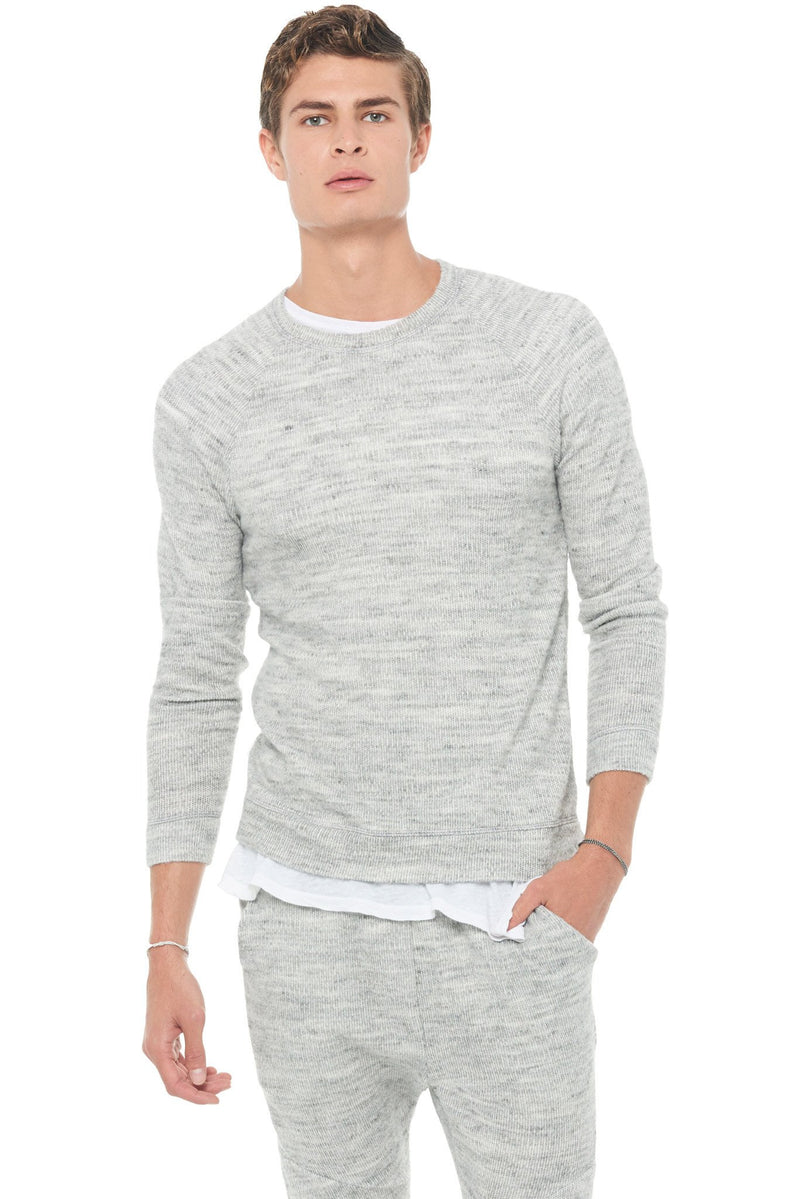 Men's Soft Knit Melange Pullover Sweater