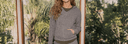 Women's Melange Knit Hoodies
