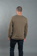 Men's Tri-Blend Cardigan Sweater — Mika Jaymes (view 7)