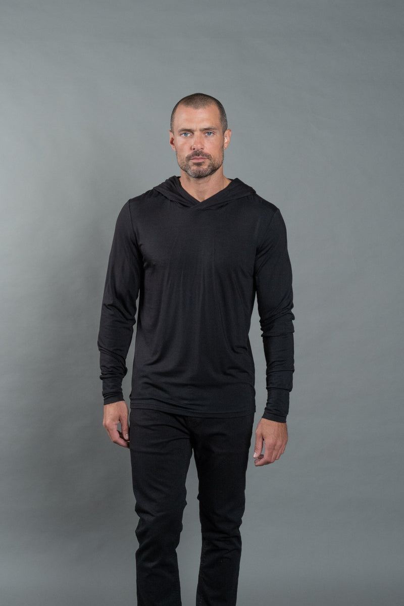 Men's Modal Hoodie — Black