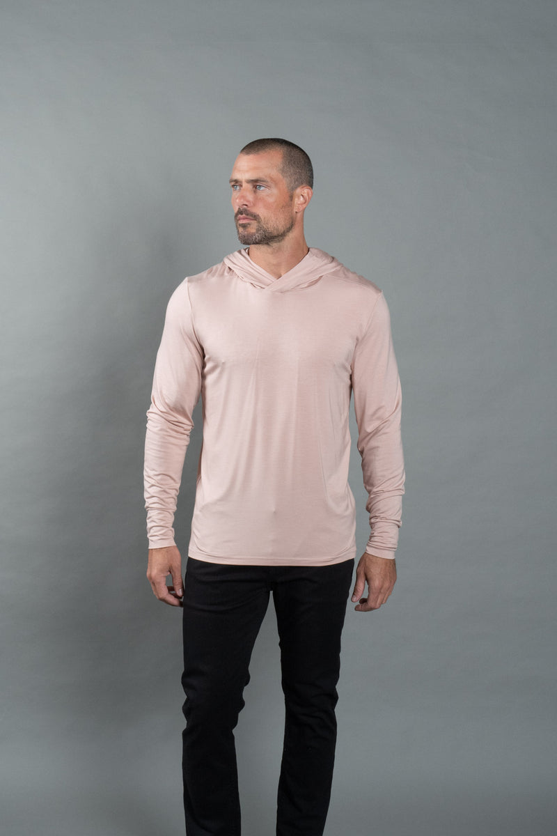 Men's Modal Hoodie — Dust Rose
