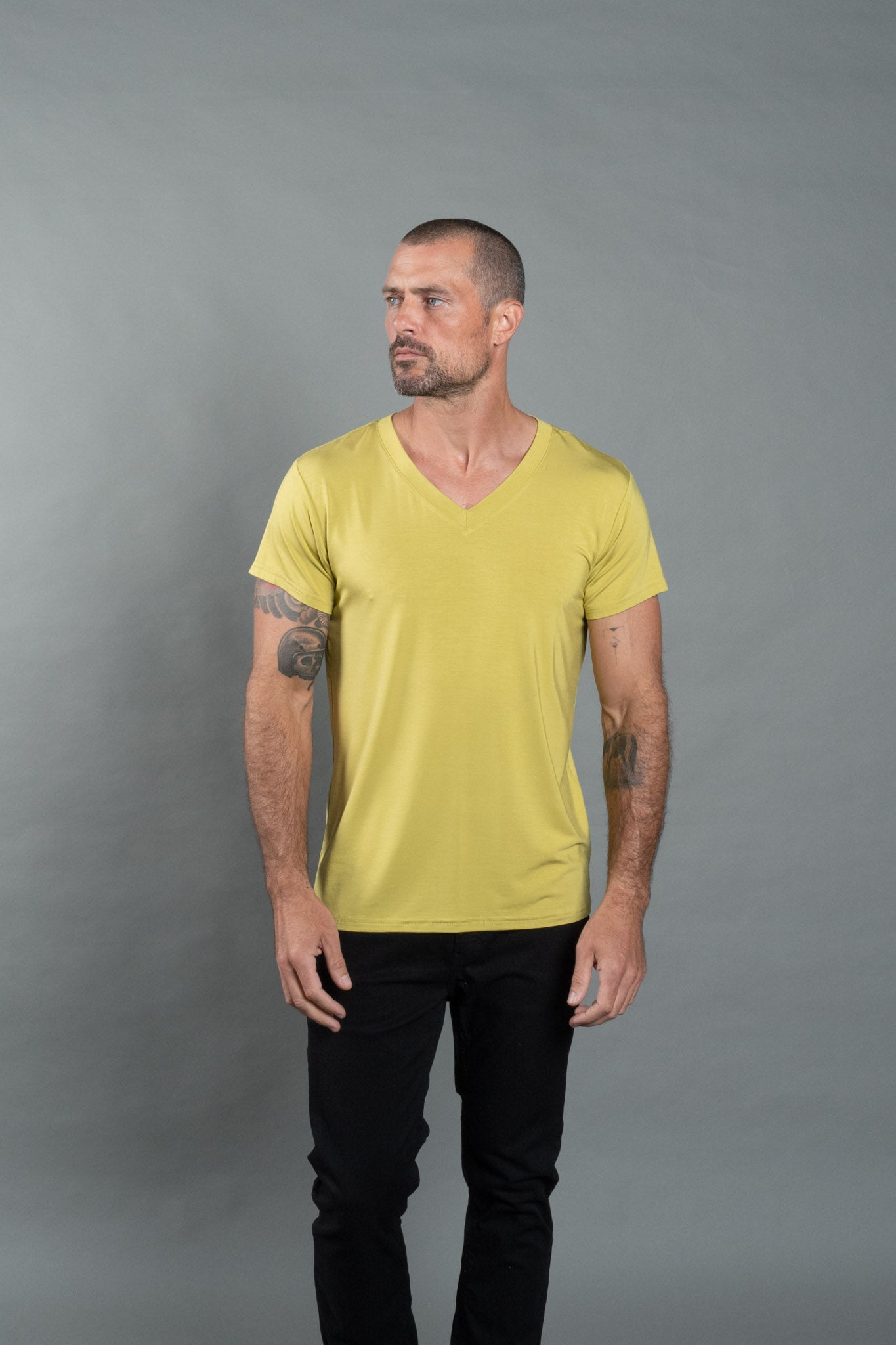 Men's Modal Classic V-Neck Modern Tee – Mika Jaymes