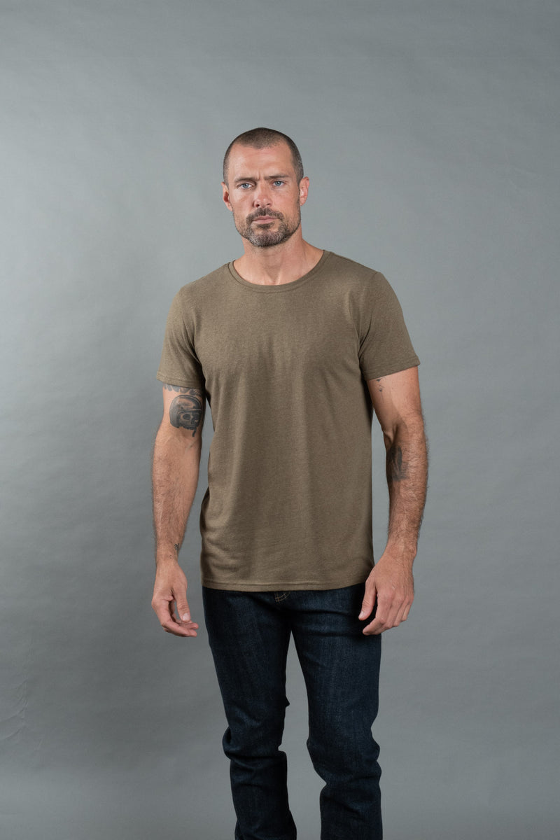 Men's Tri-Blend Crew Tee — Herb
