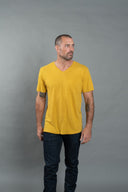Men's Warren Wide Pocket Cotton Linen V-Neck Tee - view 21