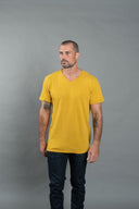 Men's Cotton Linen V-Neck Tee - view 29