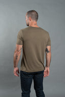 Men's Brolin Raw Neck Crew Tee — Mika Jaymes (view 2)