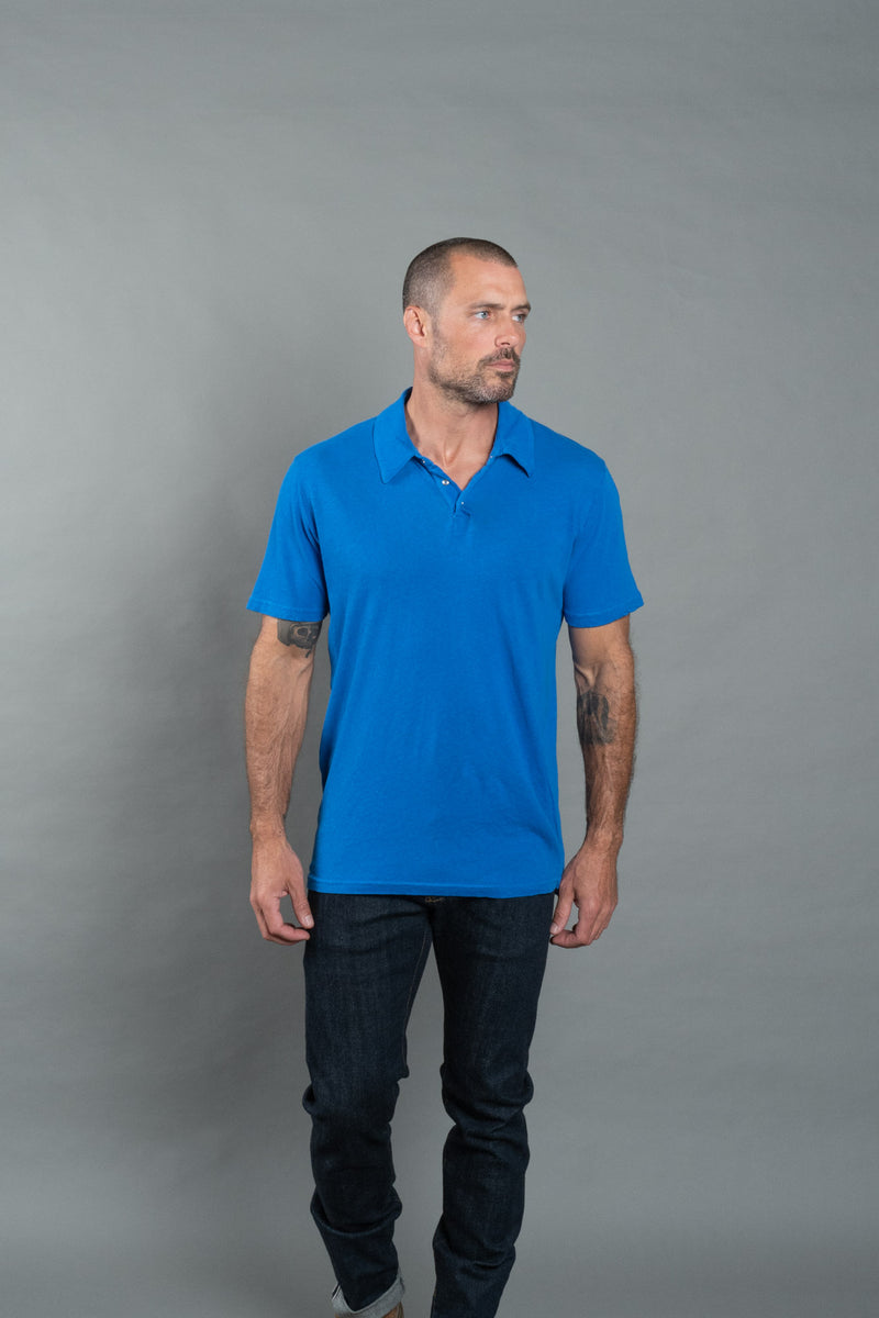 Men's Cotton Linen Polo Shirt