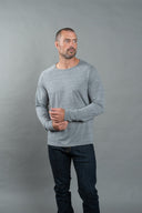 Men's Cameron Tri-Blend Long Sleeve Tee — Mika Jaymes (view 8)