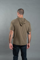 Men's Jersey Tee Kangaroo Pocket Hoodie — Mika Jaymes (view 5)