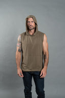 Men's Sleeveless Tri-Blend Hoodie — Mika Jaymes (view 19)