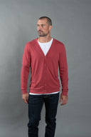 Men's Tri-Blend Cardigan Sweater — Mika Jaymes (view 4)