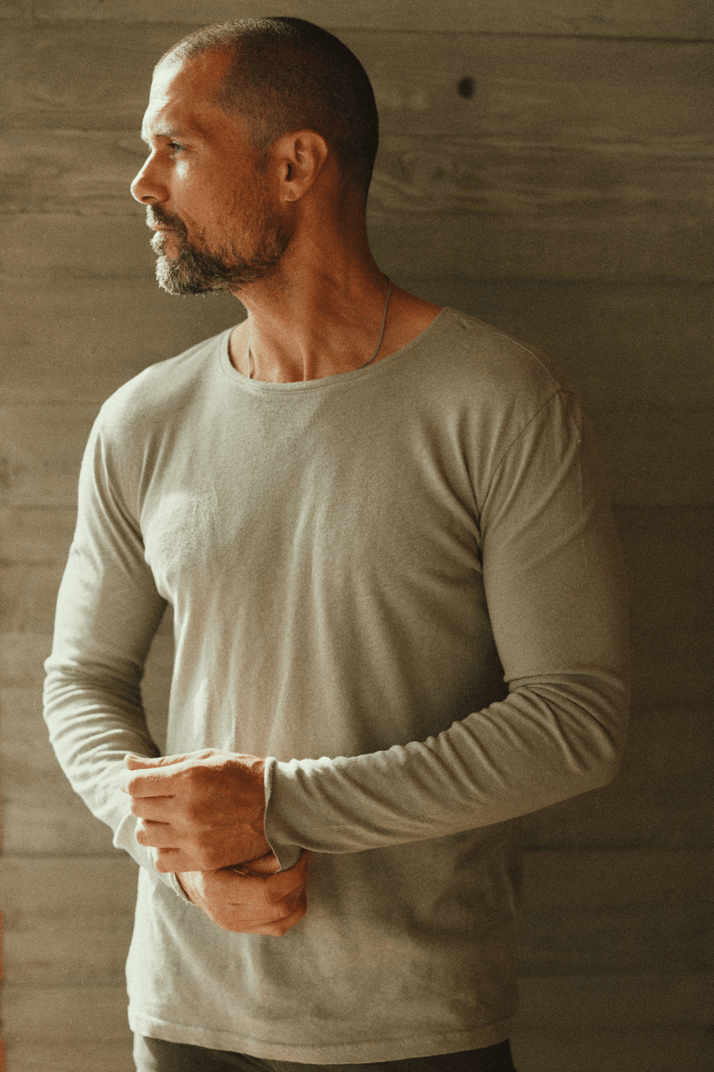 Men's Cotton Linen Crew Neck Long Sleeve – Mika Jaymes