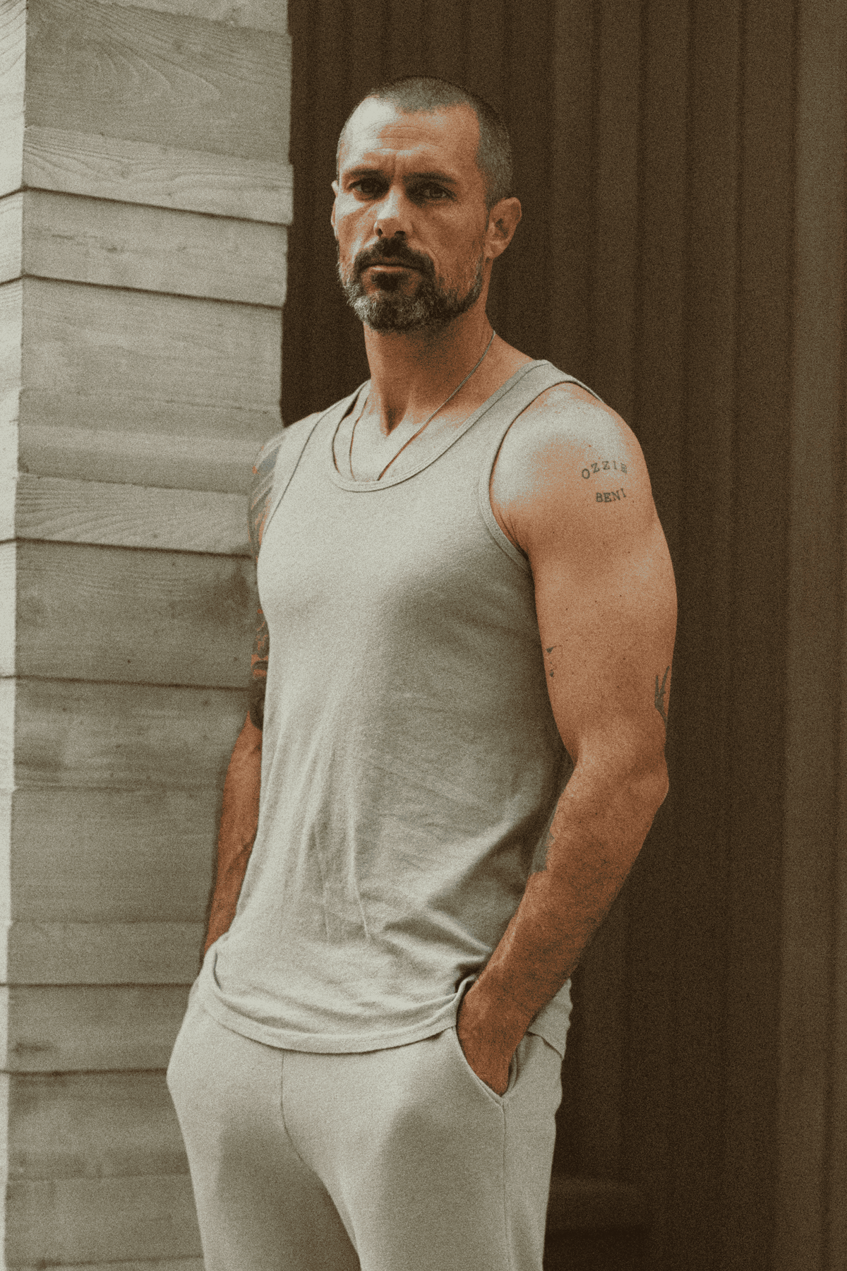 Men's Cotton Linen Tank - view 7