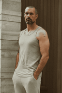 Men's Cotton Linen Tank - view 7