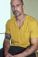 Men's Jersey Raw Neck Curved Pocket Tee - view 22