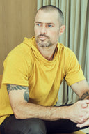 Men's Jersey Tee Kangaroo Pocket Hoodie — Mika Jaymes (view 9)