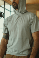 Men's Jersey Tee Kangaroo Pocket Hoodie — Mika Jaymes (view 13)
