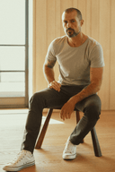 Men's Tri-Blend Crew Tee — Mika Jaymes (view 9)