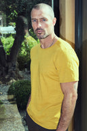 Men's Tri-Blend Patch Sleeve Tee — Mika Jaymes (view 9)
