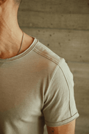 Men's Tri-Blend Patch Sleeve Tee — Mika Jaymes (view 14)