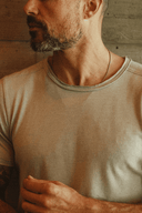 Men's Tri-Blend Patch Sleeve Tee — Mika Jaymes (view 16)