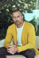 Men's Tri-Blend Cardigan Sweater — Mika Jaymes (view 9)