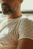 Men's Brolin Raw Neck Crew Dot Print Tee - view 2