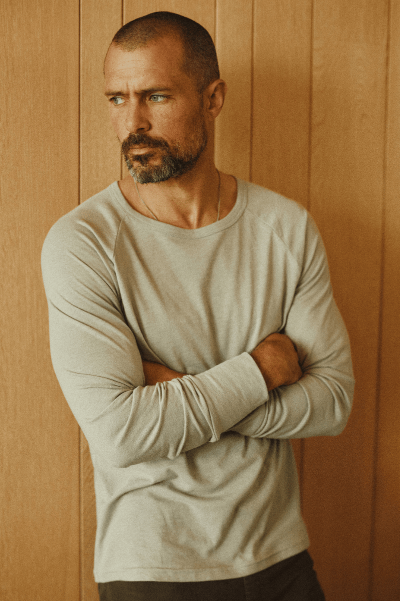 Men's Cameron Tri-Blend Long Sleeve Tee — Dove Grey