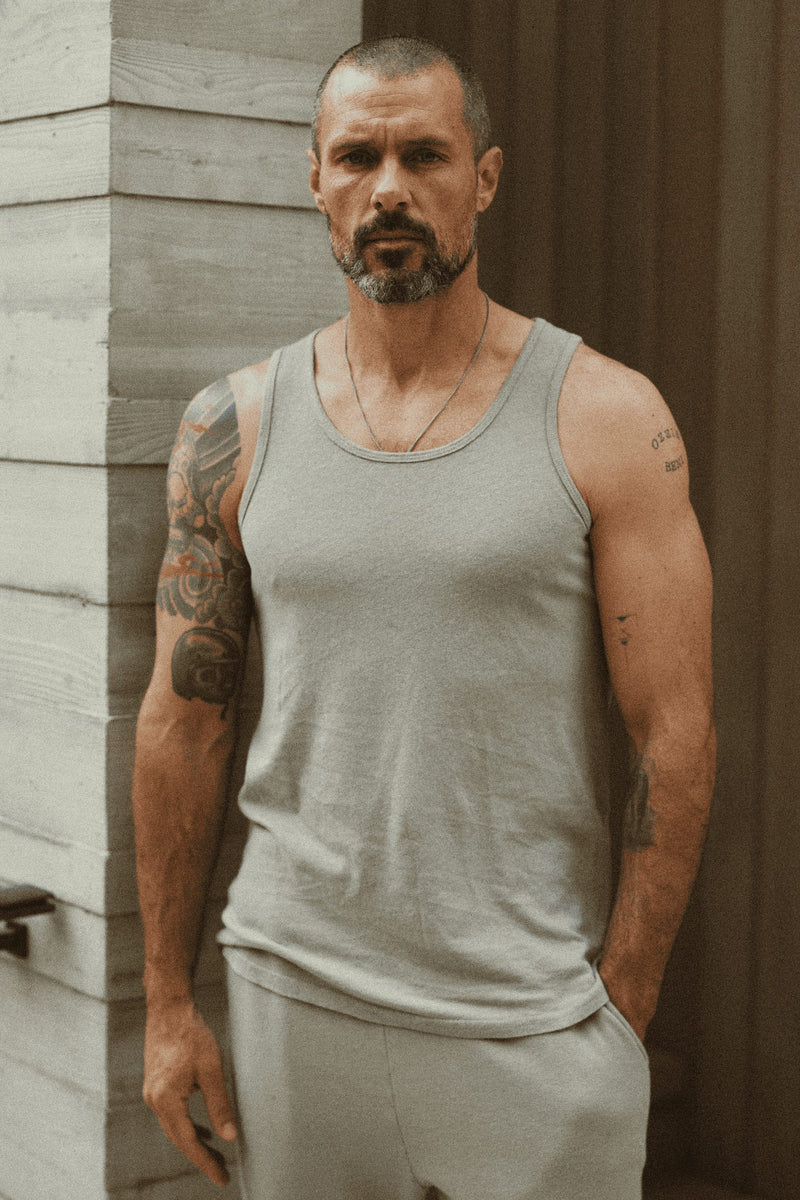 Men's Cotton Linen Tank Top | Mika Jaymes