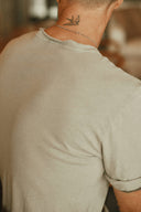 Men's Cotton Linen V-Neck Tee — Mika Jaymes (view 7)