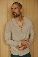 Men's Cotton Long Sleeve Henley - view 5
