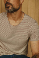 Men's Cotton Sailor Pocket Stripe Tee - view 4