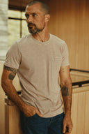 Men's Cotton V-Pocket Stripe Tee