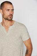 Men's Cross V-Neck Stripe Tee - view 7