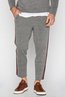 Men's French Terry Stripe Side Cut Off Pant - view 3