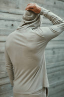Men's Linen Blend Long Sleeve Hoodie — Mika Jaymes
