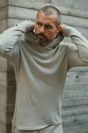 Men's Linen Blend Long Sleeve Hoodie - view 30