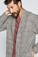 Men's Soft Knit Melange Cardigan Sweater