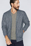 Men's Soft Knit Melange Cardigan Sweater