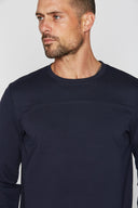 Men's Performance Ponte Top Stitch Crew Neck Sweatshirt - view 3