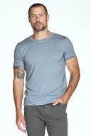 Men's Brolin Raw Neck Crew Stripe Tee - view 17