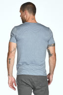Men's Brolin Raw Neck Crew Stripe Tee - view 18